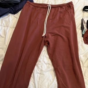 Aerie Large and Long Sweats. Very cozy and big. Tag is tipped out